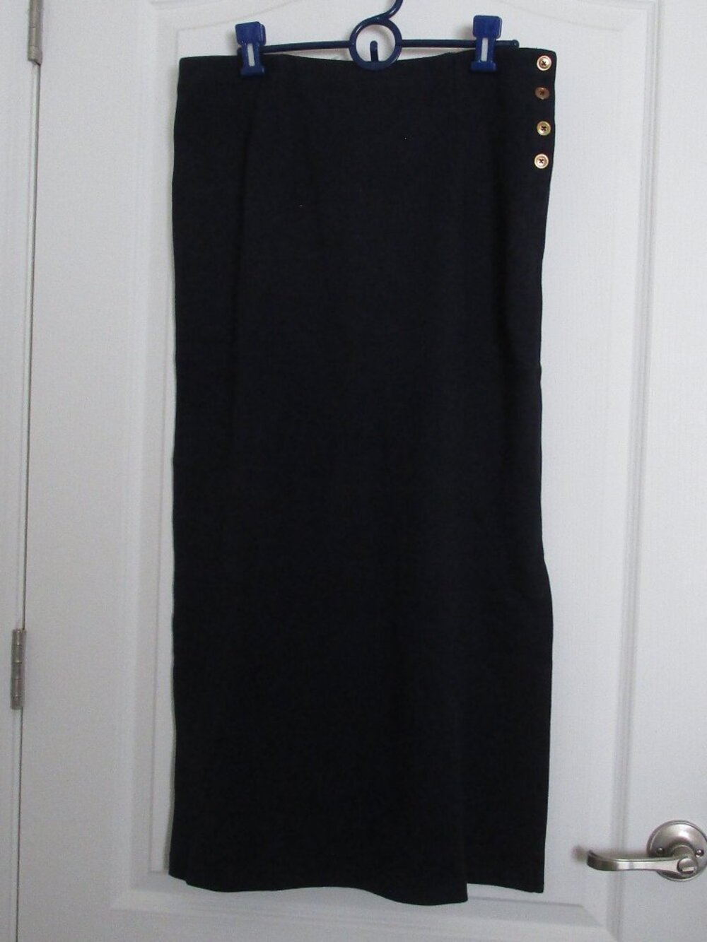 NWOT long straight cotton knit skirt